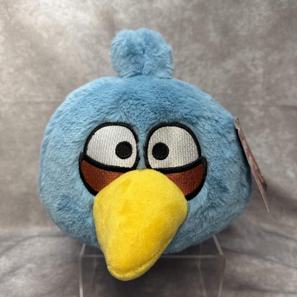 Angry Birds Plush Blue Jay Blue Bird Rovio Plush Toy 8" NWT No Sound 2022